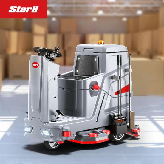 High Quality Ride on Commercial Industrial Electric Auto Tile Hard Floor Cleaning Machine Scrubber Dryer for Hotel